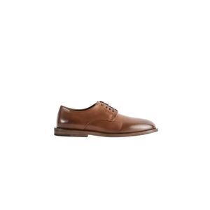 MARSELL Classic Leather Derby Dress Shoe Women BROWN Loafers
